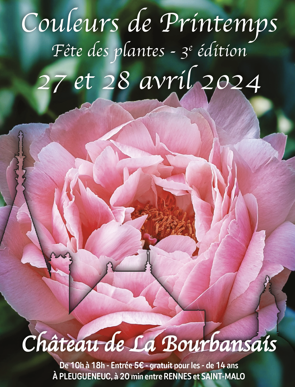 Flyer Fête des Plantes "Couleurs de Printemps" à La Bourbansais
